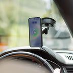 Quad Lock Heavy Duty Suction Car Phone Mount with MAG Phone Case and MAG Wireless Charging Head for iPhone 17e