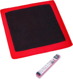 Clay Towel 3.0 for Cars, Clay Bar Towel Scratch-Free Autocare Detailing Polishing, Removing Tar Paint Tree-sap Guano Contaminants, Fine Grade, 12" x 12", Red, Mesh Hollow, Thick Ver.