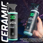 3D SiO2 Ceramic Detailer 1 Gallon – Quick Detailer with Advanced SiO2 Polymers – Hydrophobic Protection, UV Defense, High Gloss Finish, Ceramic Coating Booster – Professional Car Care – Made in USA