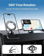 andobil for Magsafe Car Mount [Strongest Magnet & Upgraded 3M Adhesive] Magnetic Phone Holder for Car Dashboard 360 Adjustable Magnetic Car Phone Holder Mount for iPhone 17 Pro Max 16 15 14 13 Plus