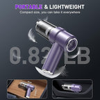 KMM Handheld Car Vacuum Cleaner, 11000PA Vacuum Cleaner & Air Duster, 120W High Power Vacuum Portable Cordless, Hand Held Vacuum Rechargeable with Multi-Nozzles & LED Light for Home, Car, Office