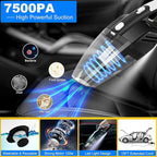 AUTODECO 20Pcs Car Cleaning Wash Kit Interior Detailing Cleaner Kit with High Power Handheld Vacuum, Brush Set, Windshield Tool, Duster, Towels, Complete Car Care Tools, Blue