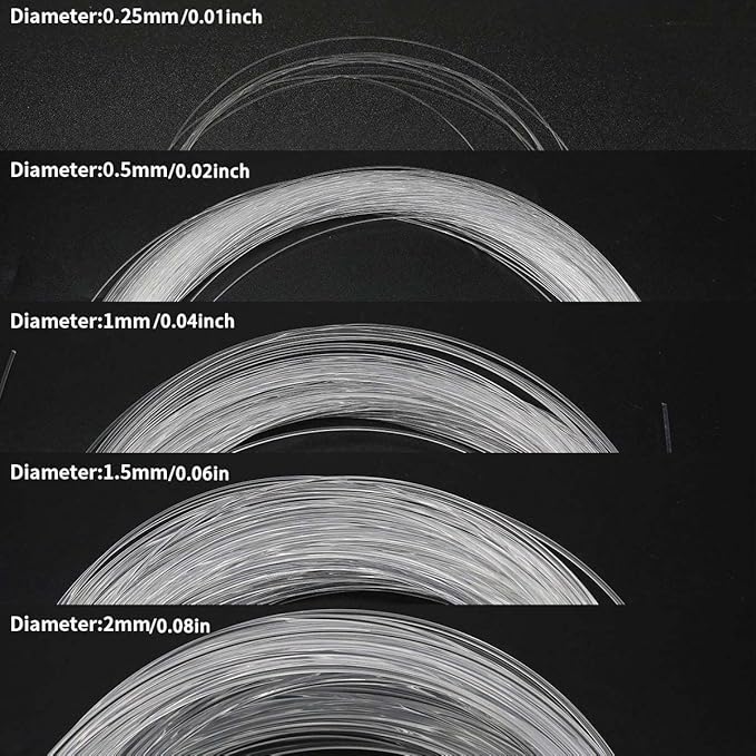 AZIMOM 50pcs*13.1ft PMMA Plastic Fiber Optic Strands End Glow 0.75mm/ 0.03in Optical Fiber Cable Roll for Star Sky Ceiling All Kind led Light Engine Source Driver