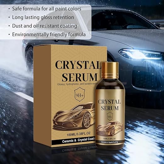 PTZ Crystal Serum, Ceramic Coating for Cars, 9H Graphene Coating for Auto Car Detailing, High Gloss Shine (2PCS)