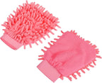 M METERXITY Microfiber Wash Mitt - Chenille Reusable Gloves for Cleaning, Scratch-Free, Apply to Kitchen House Cleaning