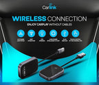 Carlink Wireless CarPlay & Android Auto Adapter for iPhone & Android - USB-C, No Latency, Seamless Multi-User Connection (iOS 10+, Bluetooth Car Stereo Support)