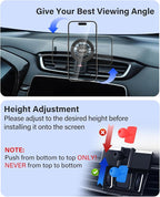 SKYLOTEC Car Phone Holder for Toyota Tacoma 2016 2017 2018 2019-2022 2023 Accessories Automobile Cradles Magnetic Phone Mount Compatible with MagSafe, Strong Magnets Cell Phone Base