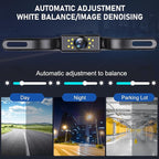 GLK Backup Camera, AHD 1080P Rear View License Plate Camera, Night Vision Reverse Camera with 9 LEDs, Wide Angle IP69K Waterproof Rear Camera for 12-24V Car Vehicle SUV RV