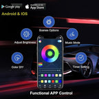 Yielinth Underglow Led Lights for Cars, 6 pcs RGB-IC Smart LED Lights with Dream Color Chasing and 16 Million Colors with App and Remote Control, Waterproof Underglow Kit for Cars, SUVs, Trucks