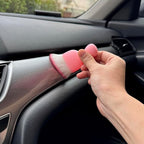 Car Detailing Brush, Soft Bristle Cleaning Brush, Scratch-Free Auto Duster Tool for Dashboard, Air Vents, Leather & Interior Cleaning (Pink)