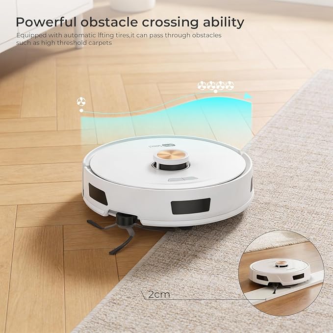 Apical Life Handheld Cordless Vacuum (12000Pa) + Robot Vacuum and Mop Combo (10KPa, Multi-Floor Mapping) - 2-in-1 Cleaning Kit for Home, Car, Stairs & Pet Hair