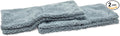 Griot's Garage Microfiber Plush Edgeless Wash Cloths for Car Cleaning, Scratch-Free, Machine-Washable, 12" x 12", Set of 2, 10295