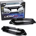 iJDMTOY Lower Bumper Switchback LED Daytime Running Lamp Assy Compatible With 2016-22 Honda HR-V, White DRL w/Amber Turn Signal Flash Feature