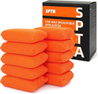 SPTA Mesh Bug Sponge, Bug Remover Car Wash Sponge for Cleaning Bugs and Tar, 4.8 inch by 3.2 inch, Cars Exterior - Ultra Soft Mesh Car Wash Sponges Non Scratch -10 Pack/Sets -WF020B10