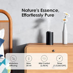 Airversa Waterless Essential Oil Diffuser Starter Kit with 30mL Hotel Fragrance Oil Inspired by Blagio, Battery Operated Car Diffuser, Portable Aroma Nebulizer for Home Car Office, AN6Kit-D, Black