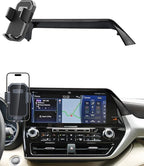 PZK Car Phone Holder for Toyota Highlander Hybrid Lmited/Platinum 2020-2024 2025 Accessories Only for 12.3-inch Screen Auto Lock Car Phone Mount Hands Free 360° Rotation (Not Fit 8-Inch L/LE/XLE)