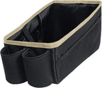 FH Group E-Z Travel Multi-Use Beige Car Organizer with Cup Holders | Back Seat Storage Beige