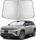 EcoNour Windshield Sunshade Compatible for Jeep Wagoneer 2022-2023 2024 2025, Sun Visor for Front Windshield & Window Sun Shade Cover, UV Heat Blocker & Protector, Car Accessories