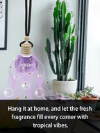 Ikeda Car Air Freshener: Hanging Car Smell Air Freshener | 10ml Hanging Car Perfume | Long Lasting Fragrance | Strong Scents Diffuser for Auto Home (Dusk)