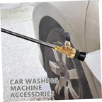 Cabilock Stainless Steel Car Wash Foam Sprayer Nozzle Heavy Duty Spray Head for Water Hose Attachments Adjustable Wide Spray for Car Washing and Garden Use