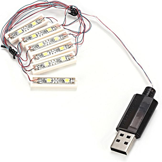 ABS Universal USB LED Light, Car Lights Interior Underglow Kit, Charging Shining Decoration Bricks Bartype Lamp Ambient Lighting for Illumination or Decoration