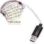 ABS Universal USB LED Light, Car Lights Interior Underglow Kit, Charging Shining Decoration Bricks Bartype Lamp Ambient Lighting for Illumination or Decoration