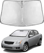 EcoNour Windshield Sunshade Compatible for Nissan Sentra 2007-2010 2011 2012, Sun Visor for Front Windshield & Window Sun Shade Cover, UV Heat Blocker & Protector, Car Accessories