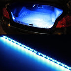 iJDMTOY 18-SMD-5050 LED Strip Light Compatible with Car Trunk Cargo Area or Interior Illumination, Ultra Blue
