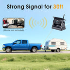 Wireless Backup Camera WiFi for Trucks: Solar-Powered Magnetic No Wiring Hitch Camera for Pickup Trucks - HD 1080P Night Vision Easy Installation for Towing & Parking - V7