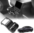 Rear Cup Holder for Tesla Model Y Juniper 2026/ Model 3 Highland 2025 2026, Rear Center Console Cup Drink Holder, No Drilling, Anti-Slip & Secure Fit Accessories for Model Y Juniper Back Seat