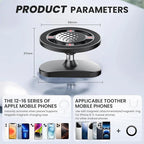 Magnetic Golf Cart Phone Holder, N55 Strong Magnetic Mount, 1-Second Snap-On, 360° Rotation, Compatible with MagSafe iPhone & Android Phones, Fits EZGO Club Car Yamaha, Golf Accessories Gift
