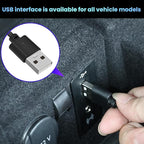 BESULEN Car Interior LED Lights, Automotive Ambient Neon Light Kit with USB Port, Car Accessories, Gifts for Men and Women, 4 in 1 Decoration Lights for Car, Garden, Home, Party（Green）