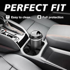 Muslogy Center Console Cup Holder Inserts Compatible with 2023-2026 Chevy Colorado & GMC Canyon Accessories Front Console Drink Holder Silicone Organizer Non-Slip Upgraded Snug Fit