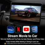 CarPlay AI Box 2025 Upgrade – Magic Box 3.0 with Wireless CarPlay & Android Auto, Bult-in Netflix, YouTube, Disney+, Prime Video | 5.8GHz WiFi, Auto Connect | for OEM Wired CarPlay Cars & Motorcycles