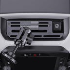 Stainless Steel Phone Mount for 2019+ Ram 1500/2500/3500/TRX, Magnetic & Clamp Dual Heads, All-Metal Shakeproof Unique America Flag Design OEM Screw Hole Dash Mount Install Super Stable