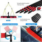 Extendable Window Cleaning Brush with 7.2M Water Fed PolePerfect for Conseatory Roofs Solar Panels & High VehiclesEfficient Lightweight & Durable Cleaning Tool