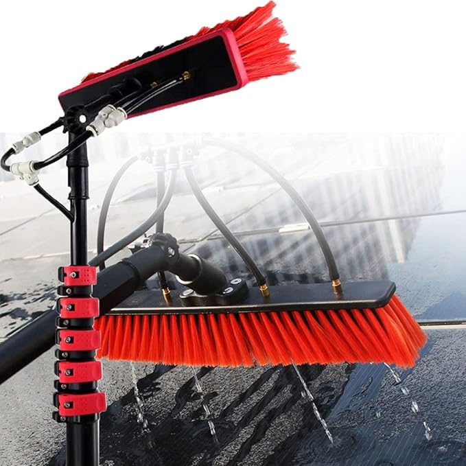 Photovoltaic Panel Cleaning Brush,High-Altitude Cleaning Brush,with Extension Pole,Water Fed Pole Brush Tool,Telescopic Window Cleaning Tools,3.6M (6M)