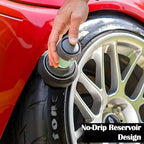 Flow Tire Shine Applicator with Reservoir - No-Drip, Streak-Free, Reusable Detailing Sponge for Car Care