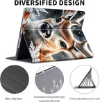 for Kindle 10th Generation Case 2019 Released 6",PU Leather Cute Slim Folio Adjustable Stand Smart Cover with Auto Wake/Sleep Case for 6 Inch Kindle 10th Gen 2019,Cute Deer Winter