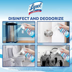 Lysol Disinfectant Spray, Sanitizing and Antibacterial Spray, For Disinfecting and Deodorizing, Crisp Linen, 12.5 Fl Oz (Pack of 2)