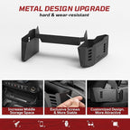 Metal Organizer Tray Compatible with 2007-2017 Jeep Wrangler JK/JKU, Sturdy Center Console Shifter Side Tray Storage Box Interior Accessories (Not for Manual Shift Vehicles and JL/JLU)