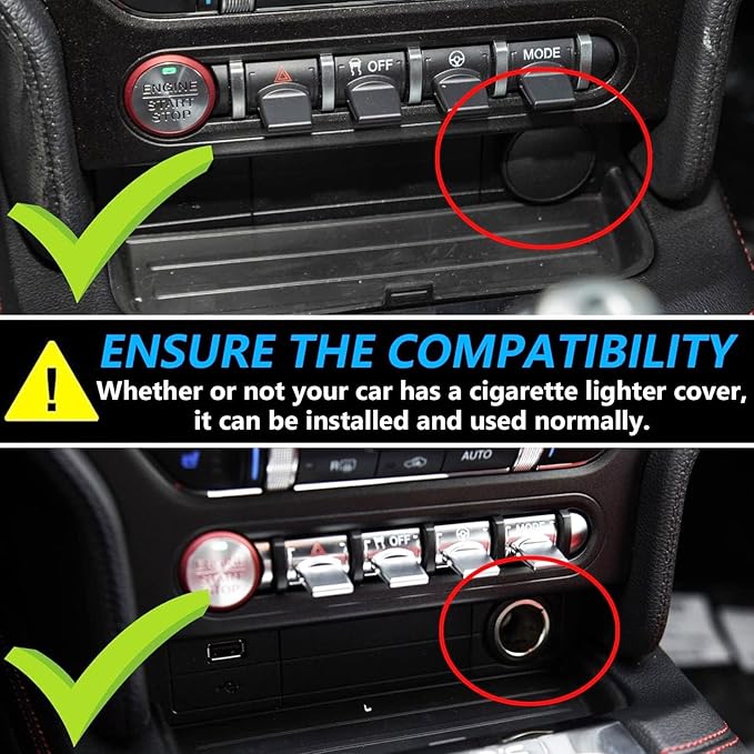 Wireless Car Charger for Ford Mustang 2015 2016 2017 2018 2019 2020 2021 2022 2023 with 27W USB & Type-C Center Console Accessory Panel, Fast Charger for i-Phone Sam-Sung