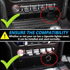 Wireless Car Charger for Ford Mustang 2015 2016 2017 2018 2019 2020 2021 2022 2023 with 27W USB & Type-C Center Console Accessory Panel, Fast Charger for i-Phone Sam-Sung