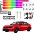 Acrylic LED Lights Interior, 18 in One LED Ambient Lighting Car Kit for Honda Civic 2025,2026, with Wireless APP Control and Synchronized Music