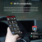 Transcend DrivePro Dash Cam Front and Rear, 2K QHD 1440P+1080P Full HD Car Cam/140°Wide-Angle/180°Rotatable Rear Lens/Night Vision Loop Recording/Head-Up Display/Wi-Fi/GPS GLONASS/ADAS/Support 1TB Max