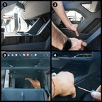 Cyber Truck Center Console Organizer 2023–2026, Double-Layer Lower Tray Storage Box System, Custom Fit Interior Cyber Truck Accessories