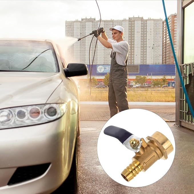 NUOBESTY Car Wash Foam Sprayer Nozzle with Copper Valve, Stainless Steel Foam Cannon Attachment, Wide Flat Plastic Duckbill Spray Head for Automotive Exterior Cleaning