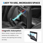 4PCS Center Console Organizer Compatible with 2023-2026 Honda Pilot/2026 Honda Passport Armrest Storage Box Divider Storage Tray & Insert Hidden Storage Box Interior Accessories