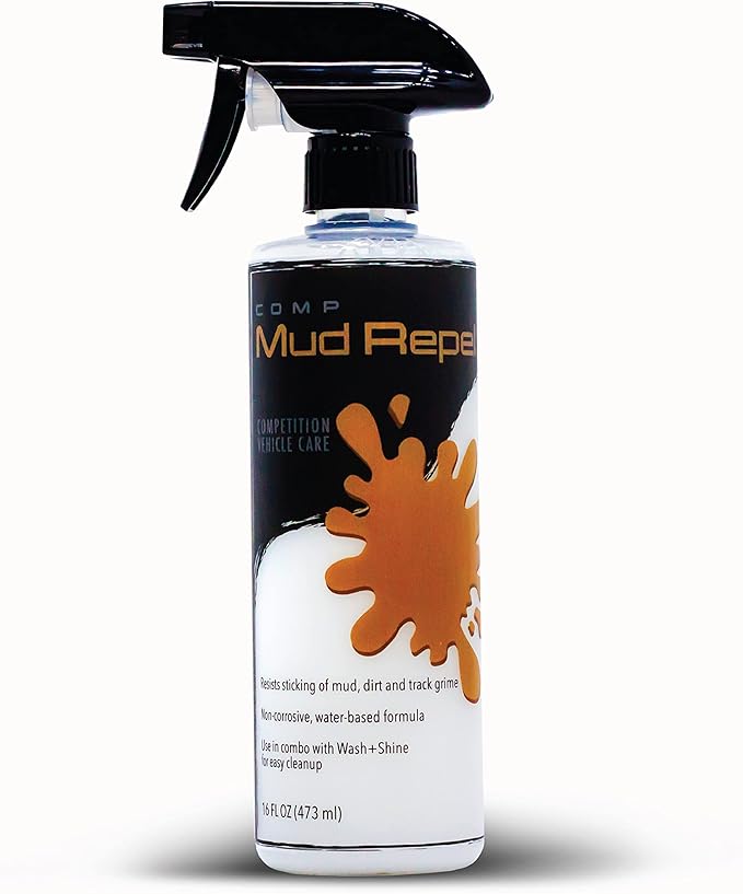 Molecule Competition Wash and Shine + Mud Repel, Hi-Foaming, Spot-free rinse, Removes Rubber Marks, Oils, and Dirt, ATV and Snowmobile, For use with Metals, Plastics Vinyl, Rubber, 16 Ounces (1 Kit)