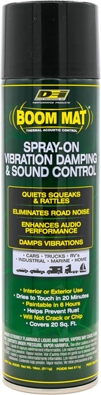Design Engineering 50220 Boom Mat Deadening Spray | Spray-On Sound Deadener for Cars | Eliminate Road Noise | Dampen Vibrations | Enhance Car Audio | Covers 20 Sq Ft
